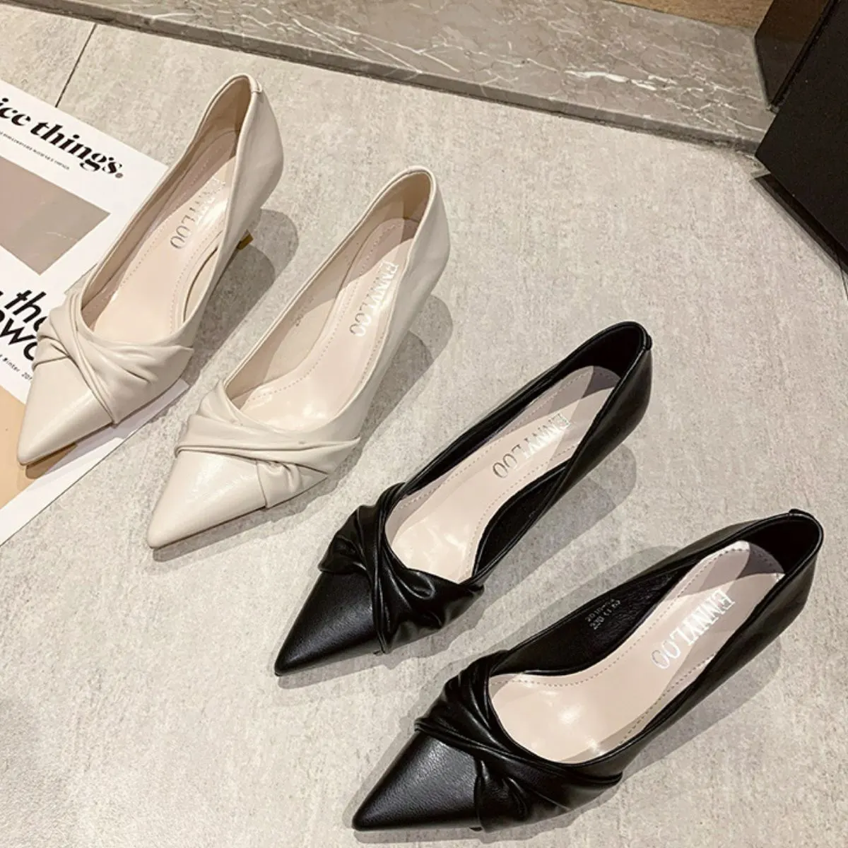 Point Toe Stiletto Pumps